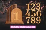 12 Números de Mesa para Casamento em SVG - Imagem 3