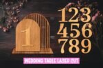 12 Números de Mesa para Casamento em SVG - Imagem 2