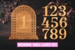 12 Números de Mesa para Casamento em SVG - Imagem 13