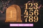 12 Números de Mesa para Casamento em SVG - Imagem 12