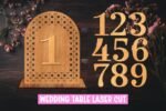 12 Números de Mesa para Casamento em SVG - Imagem 11