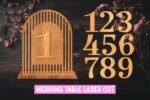 12 Números de Mesa para Casamento em SVG - Imagem 9