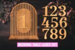 12 Números de Mesa para Casamento em SVG - Imagem 8