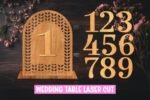 12 Números de Mesa para Casamento em SVG - Imagem 7