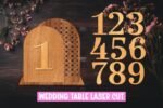 12 Números de Mesa para Casamento em SVG - Imagem 6