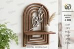 Conjunto de Prateleiras Decorativas 3D Cortadas a Laser - Imagem 7