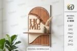 Conjunto de Prateleiras Decorativas 3D Cortadas a Laser - Imagem 6