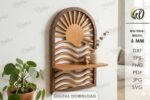 Conjunto de Prateleiras Decorativas 3D Cortadas a Laser - Imagem 4