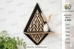 Conjunto de Prateleiras Decorativas 3D Cortadas a Laser - Imagem 11