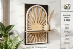Conjunto de Prateleiras Decorativas 3D Cortadas a Laser - Imagem 9