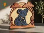 Estatísticas de nascimento de coala em 3D a laser SVG DXF - Imagem 3