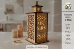 Conjunto de lanternas de casamento personalizadas em 3D - Imagem 11