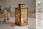 Conjunto de lanternas de casamento personalizadas em 3D - Imagem 10