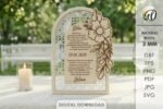 Conjunto de displays 3D para votos de casamento cortados a laser - Imagem 5