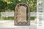 Conjunto de displays 3D para votos de casamento cortados a laser - Imagem 4