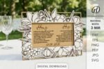 Conjunto de displays 3D para votos de casamento cortados a laser - Imagem 13