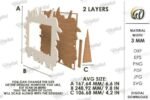 Conjunto de displays 3D para votos de casamento cortados a laser - Imagem 12