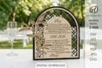 Conjunto de displays 3D para votos de casamento cortados a laser - Imagem 8