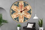 Relógio de parede 3D decorativo cortado a laser