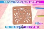 Conjunto de pranchas de desenho de animais cortadas a laser - Imagem 10