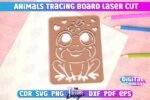 Conjunto de pranchas de desenho de animais cortadas a laser - Imagem 4