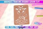 Conjunto de pranchas de desenho de animais cortadas a laser - Imagem 9