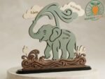 Arquivo de corte a laser para elefante bebê
