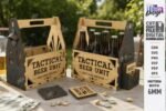 Conjunto de suporte para garrafas de cerveja cortado a laser - Imagem 6