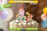 Conjunto de enfeites de bolo de aniversário cortados a laser - Imagem 5