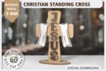 Conjunto de cruzes cristãs cortadas a laser - Imagem 8