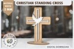 Conjunto de cruzes cristãs cortadas a laser - Imagem 7