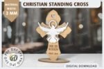 Conjunto de cruzes cristãs cortadas a laser - Imagem 5