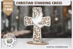Conjunto de cruzes cristãs cortadas a laser - Imagem 13
