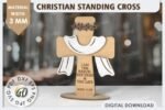 Conjunto de cruzes cristãs cortadas a laser - Imagem 12