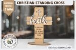 Conjunto de cruzes cristãs cortadas a laser - Imagem 11