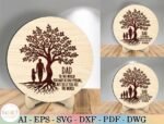 Arquivo SVG para corte a laser da Árvore da Vida do Papai