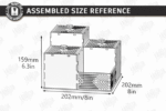 Caixa de armazenamento modular decorativa cortada a laser - Imagem 9