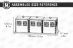 Caixa de armazenamento modular decorativa cortada a laser - Imagem 7