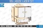 Conjunto de Móveis para Casa de Bonecas Cortados a Laser - Imagem 6