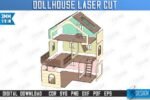 Conjunto de Móveis para Casa de Bonecas Cortados a Laser - Imagem 7