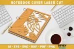 Conjunto de capas para caderno com libélula cortadas a laser - Imagem 12