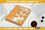 Conjunto de capas para caderno com libélula cortadas a laser - Imagem 5
