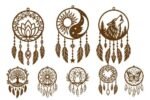 Pacote de decoração de parede Apanhador de Sonhos em SVG - Imagem 2