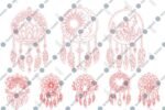 Pacote de decoração de parede Apanhador de Sonhos em SVG - Imagem 3