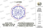 Conjunto de chaveiros para o Dia dos Pais cortados a laser - Imagem 12