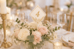 Números de mesa florais para casamento em formato SVG a laser - Imagem 2