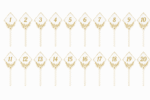 Números de mesa florais para casamento em formato SVG a laser - Imagem 3