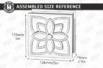 Conjunto de caixas de presente com flores cortadas a laser - Imagem 16