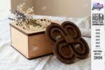 Conjunto de caixas de presente com flores cortadas a laser - Imagem 4