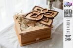 Conjunto de caixas de presente com flores cortadas a laser - Imagem 6